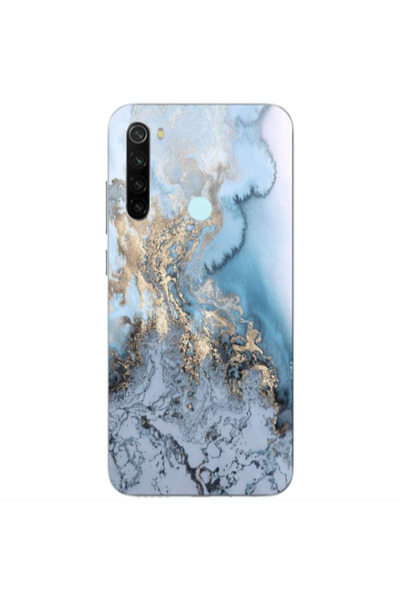 Other Xiaomi Redmi Note 8 Marble Gold Design Transparent Silicone TPU Θήκη