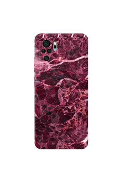Other Xiaomi Redmi Note 10S Marble Cherry Transparent Silicone TPU Θήκη