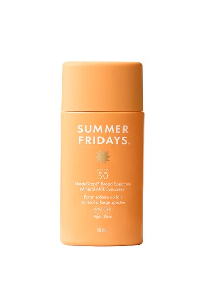 SUMMER FRIDAYS ShadeDrops Milk Sunscreen SPF 50 Mineral Yüz Güneş Koruyucu 50 ml