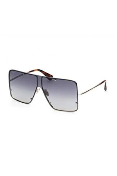Maxmara نظارات شمسية نسائية معدنية مربعة الشكل من Mm 0004