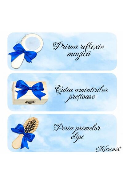 Karinis Set Tava pentru Taiere Mot si Rupere Turta Complet cu Accesorii pentru baieti, 7 Piese, Tavita Mot, Model Model Safari Blue, 32x24 cm, Prima Aniversare Un An, Cadou Un An, Albastru