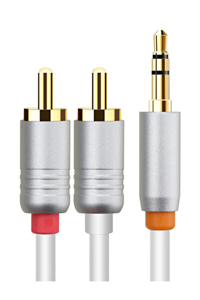 Cabletime καλώδιο ήχου 3.5mm σε 2x RCA CT-AV314-P12G, 3m, λευκό