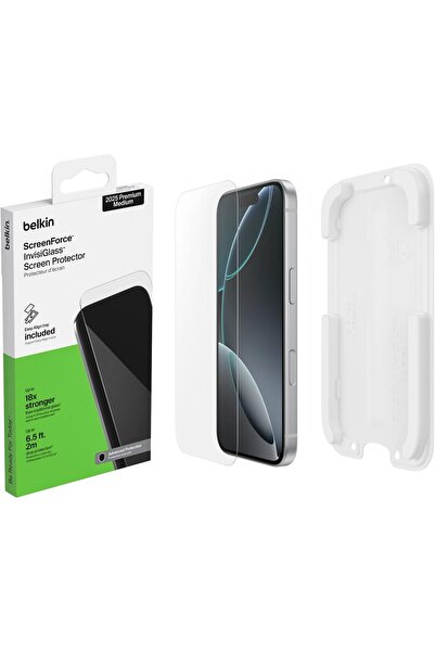 Belkin URBANNX ScreenForce InvisiGlass Screen Protector for iPhone 17 Pro, Sc...