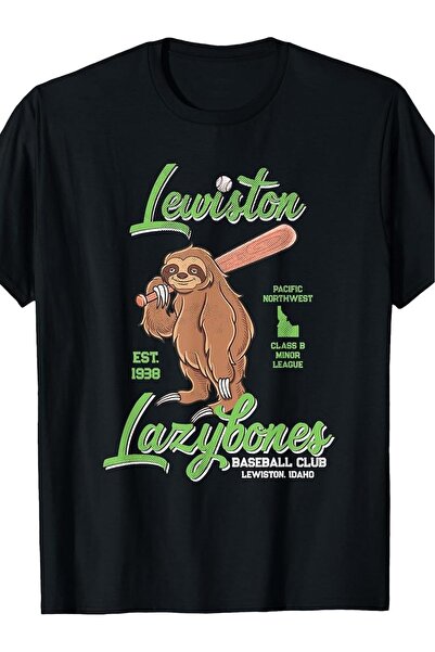 NOURAM Lewiston Men'S Vintage Baseball Team - Features a Retro Logo Lazybones...