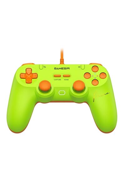 GameSir Game Sir Tegenaria T3 Lite Kablolu Controller Yeşil Turuncu Switch, P...