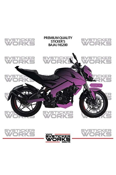 ARONA Bajaj Ns200 Fairing Sticker Dual Color Engine Fairing Model Ready Kit H...