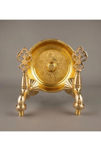 LPD Double Hammam Stone Yellow Ottoman Garden Faucet with Fitting (Luxury, 100% Brass)