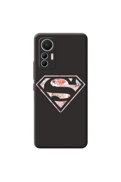 Other Xiaomi Mi 12 Lite Superman logo Black Colored Silicone TPU Θήκη