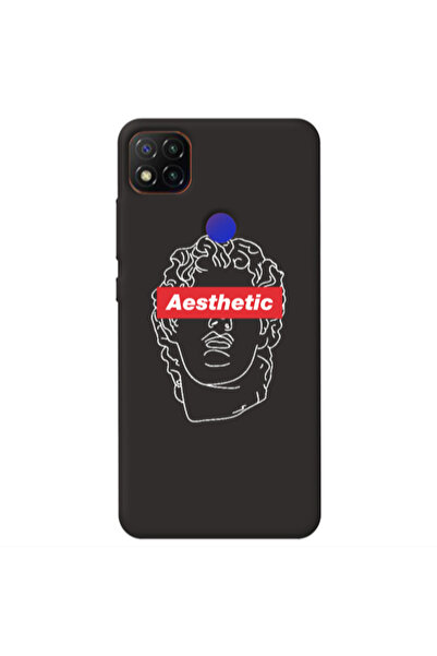 Other Xiaomi Redmi 9c Aesthetic Black Colored Silicone TPU Θήκη