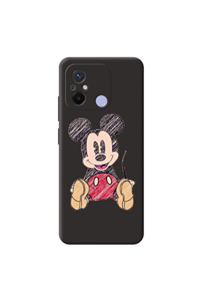 Other Xiaomi Redmi 12C Mickey mouse 2 Black Colored Silicone TPU Θήκη