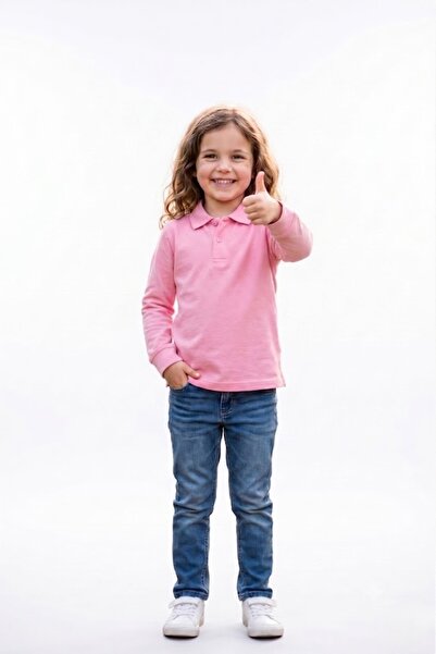 NACAR STORE Унисекс детска тениска с дълъг ръкав и поло яка, тип Lacoste, за ...