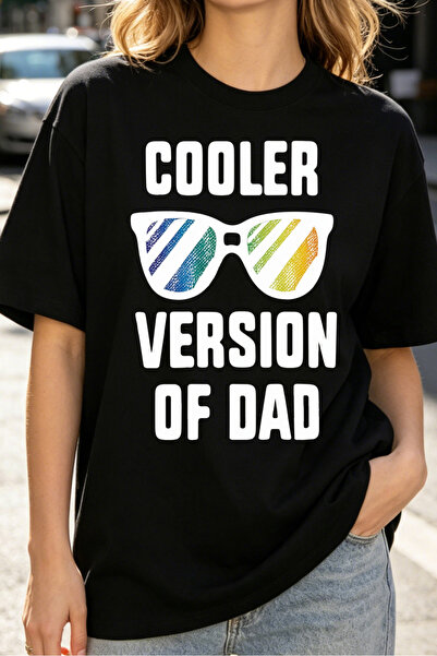 Fleck تيشيرتات نسائية بتصميم مطبوع عليه عبارة 'Cooler Version Of Dad' بأسلوب ...