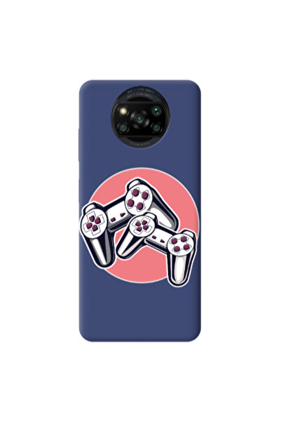 Other Xiaomi Poco X3 /X3 Pro Retro Joysticks Dark blue Colored Silicone TPU Θήκη