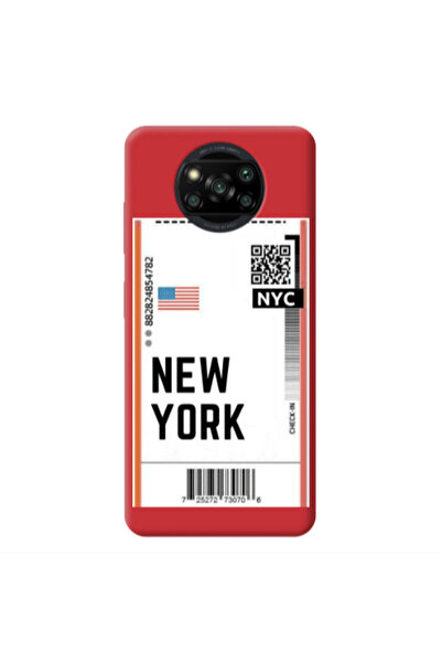 Other Xiaomi Poco X3 /X3 Pro New York NYC Red Colored Silicone TPU Θήκη