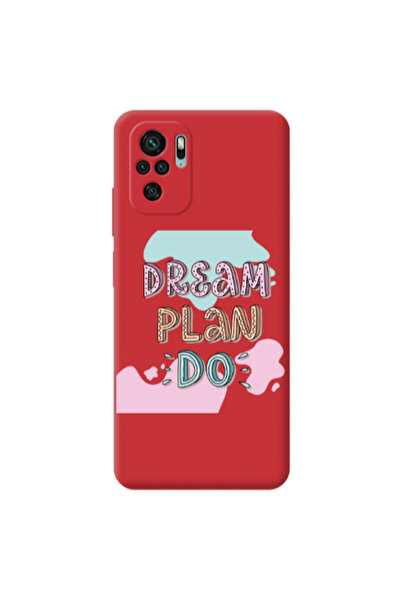 Other Xiaomi Redmi Note 10S Dream Plan Do Red Colored Silicone TPU Θήκη