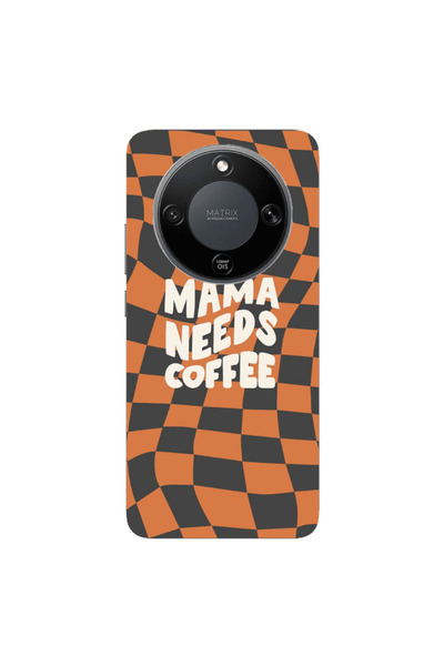 Other Honor Magic 8 Lite Mama needs coffee Transparent Silicone TPU Θήκη