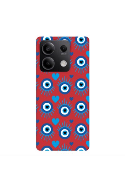 Other Xiaomi Redmi Note 13 5G Heart Eye Red Colored Silicone TPU Θήκη