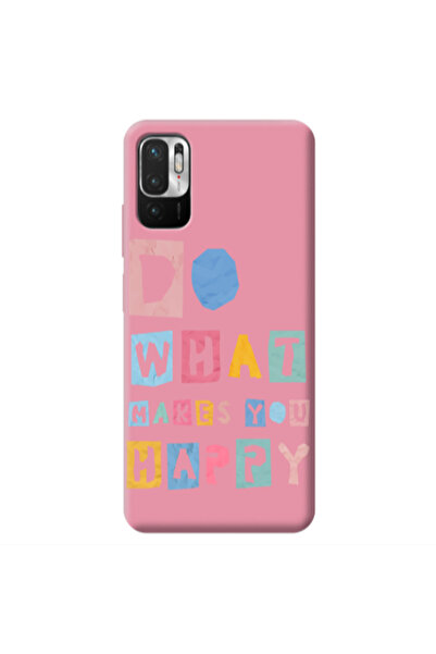 Other Xiaomi Redmi Note 10 Pro 5G Do What Makes Pink Colored Silicone TPU Θήκη
