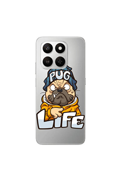 Other Honor Magic 400 Smart Pug Life 2 Transparent Silicone TPU Θήκη