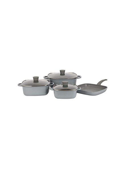 ROYALFORD 7-Piece Die-Cast Aluminum Cookware Set - RF12487, Granite Coated, I...