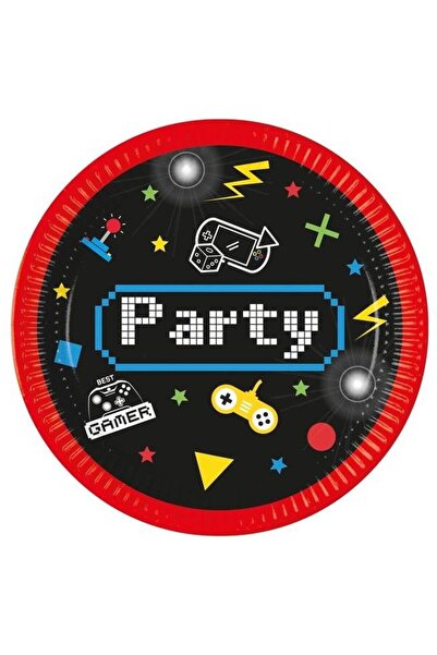 Procos Μεγάλα Χάρτινα Πιάτα για Πάρτι Gaming 23 εκ. 8 τεμάχια (93769)