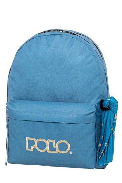 Polo Τσάντα Original Διπλό Φουλάρι Raf Μπλε/Ανοιχτό Γκρι (901235-5523)