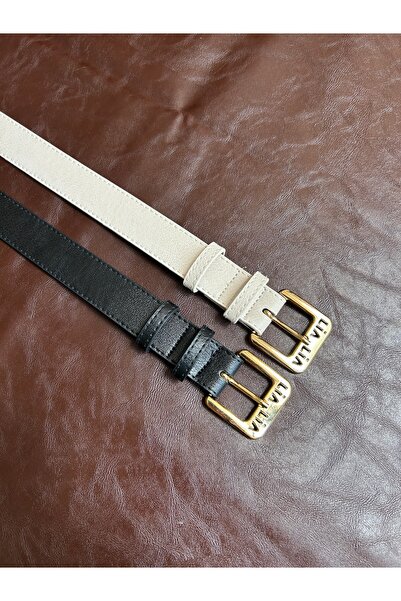 LİA KEMER 2-Pack Lend Lia Model Buckle Jacket Belt Dress Belt Trouser Belt
