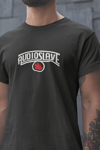 buzagi tasarım ürünleri Audioslave Unisex Black Regular T-Shirt