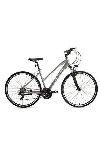 Bisan TRX 8200 KADIN ŞEHİR BİSİKLETİ 45CM V 28 JANT 21 VİTES METALİK GRİ BEYA...