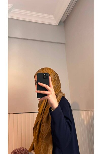 Zarifscarf Halka Desen Hardal Sarı Şal