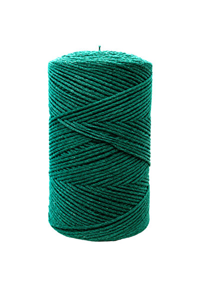 Akmonia Premium Pamuklu Makrome Örgü ip 250 Gr 1,75 mm Çanta ipi ,Supla ip ,E...