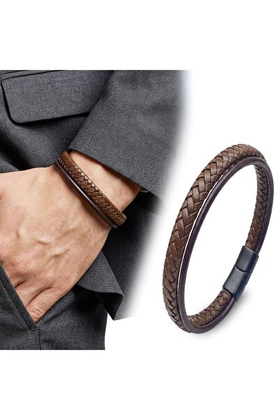 OGHAMAY Brown Multi Leather Bracelet 18393B5D3