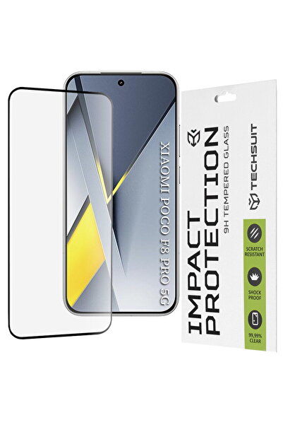 Techsuit Folie pentru Xiaomi Poco F8 Pro - 111D Full Cover / Sticlă cu adeziv...