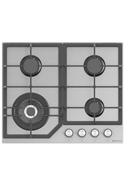 Studio Casa Plita incorporabila PG660 Parma Glass Grey, 4 arzatoare gaz, Wok,...