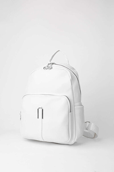 Vivaq Women's Penguin White 2 Compartments 2 Side Pockets Faux Leather Zipper...