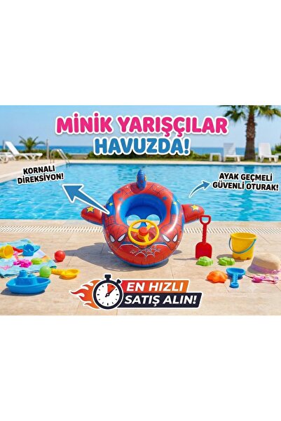 Funlas 0-5 yaş Deniz simidi oturaklı modeli kornalı direksiyon oyuncaklı