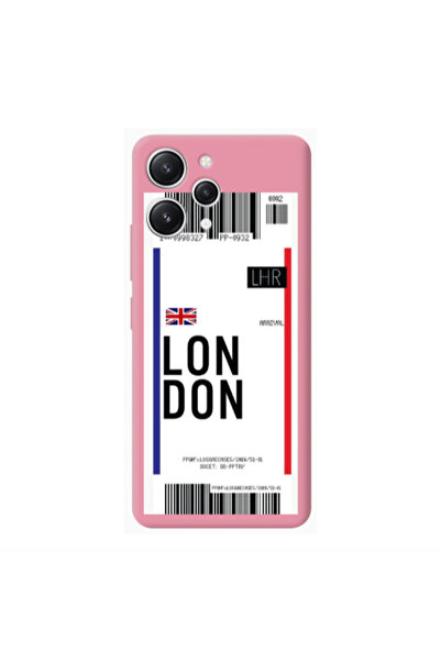 Other Xiaomi Redmi 12 London Arrival Pink Colored Silicone TPU Θήκη