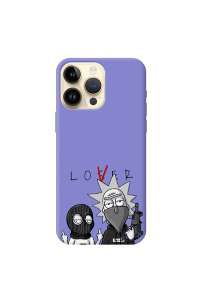 Other Apple iPhone 13 Pro Max Rick Loser Purple Colored Silicone TPU Θήκη