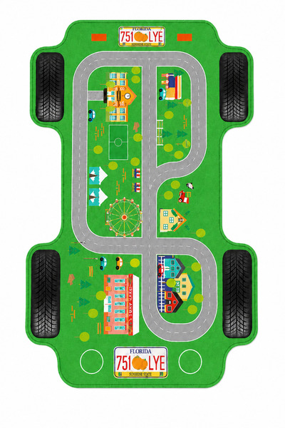 Rugs Modern Halı SDT Araba Desenli Çocuk Odası Modern Dokuma Taban Dekoratif ...
