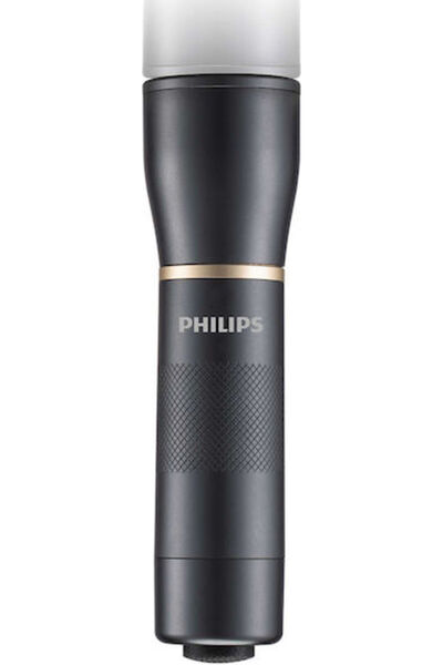 Philips Φακός LED IPX4 με Μέγιστη Φωτεινότητα 400lm Σειρά 7000 Μαύρο Κωδικός:...
