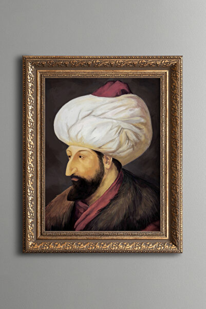 epiqart صورة السلطان محمد الفاتح – لوحة بنمط عتيق – نموذج سميك