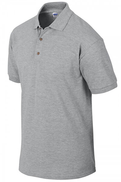 GILDAN Tricou polo bărbătesc, 100% bumbac, GI 3800, RS gri sport
