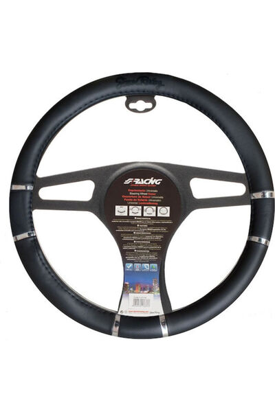 Simoni Racing Κάλυμμα τιμονιού αυτοκινήτου με διάμετρο 37-39 εκ. από δερματίν...