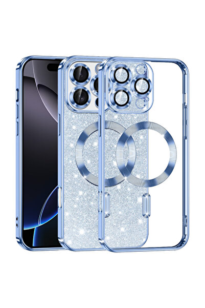 Techsuit Husa pentru iPhone 16 Pro Max, Luxury Glitter MagSafe, protectie ant...