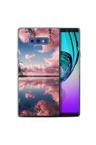 OEM Θήκη συμβατή με Samsung Galaxy Note 9 Σιλικόνης Gel TPU Μοντέλο Ροζ Σύννεφα
