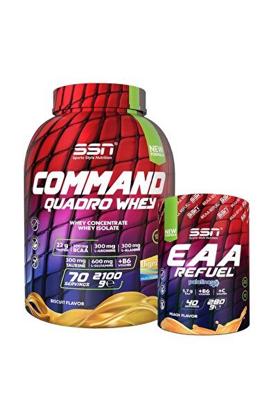SSN Sports Style Nutrition SSN Kas Gelişim Paketi Command Quadro Whey 2100 Gr...