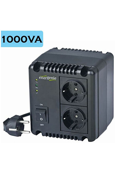 Gembird EG-AVR-1001 Συμπαγές Ρελέ Ρυθμιστή Τάσης 1000VA με 2 Υποδοχές Ρεύματος