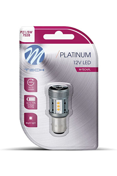 M-TECH Λάμπες Αυτοκινήτου P21/5W Canbus LED Κόκκινο 12-24V 1 τεμάχιο