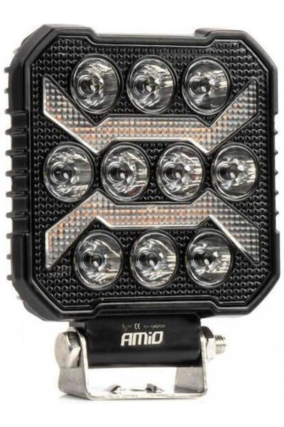 AMIO Square LED Work Light 54W 9-36V 10,000lm 6,500K 110x110x38mm AWL68 1 Pie...