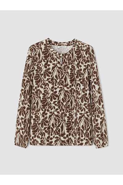 LC Waikiki I Ruffled Roba Collar Embroidered Blouse from Freezen Store